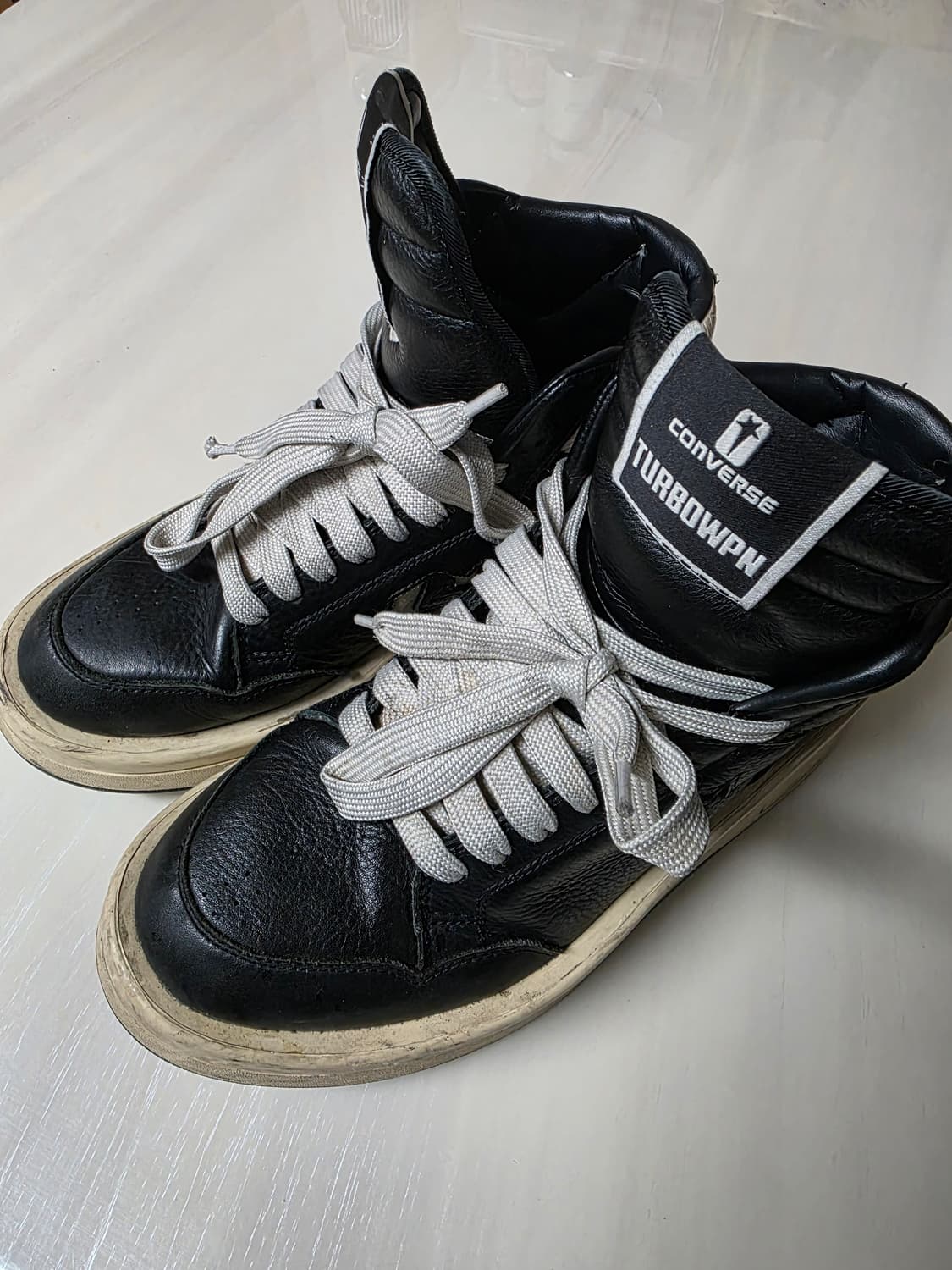 컨버스 x 다크쉐도우 터보웨폰 블랙 크림 상품이미지1