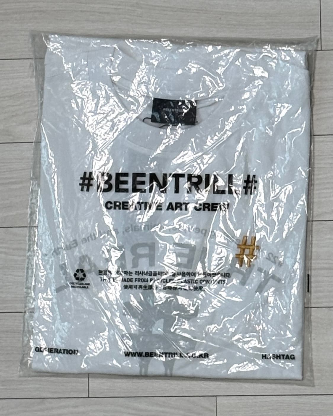 빈트릴 미러 프린트 오버핏 반팔 티셔츠 상품이미지1