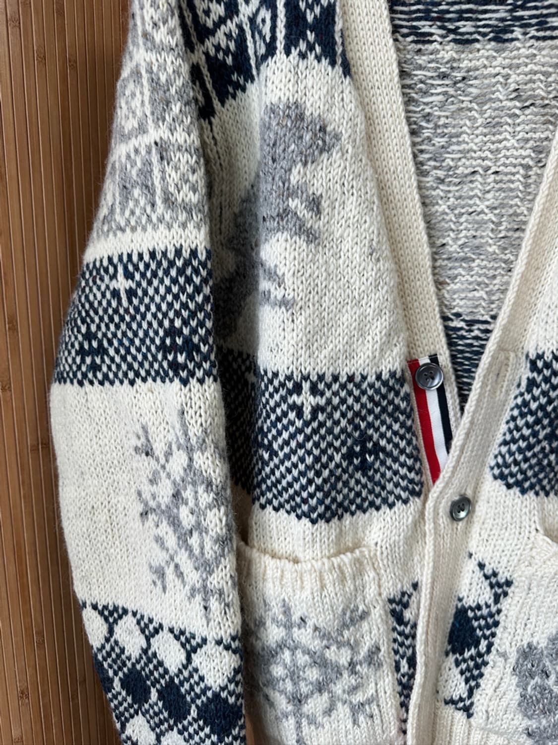 톰브라운 애니멀 모헤어 가디건 상품이미지3