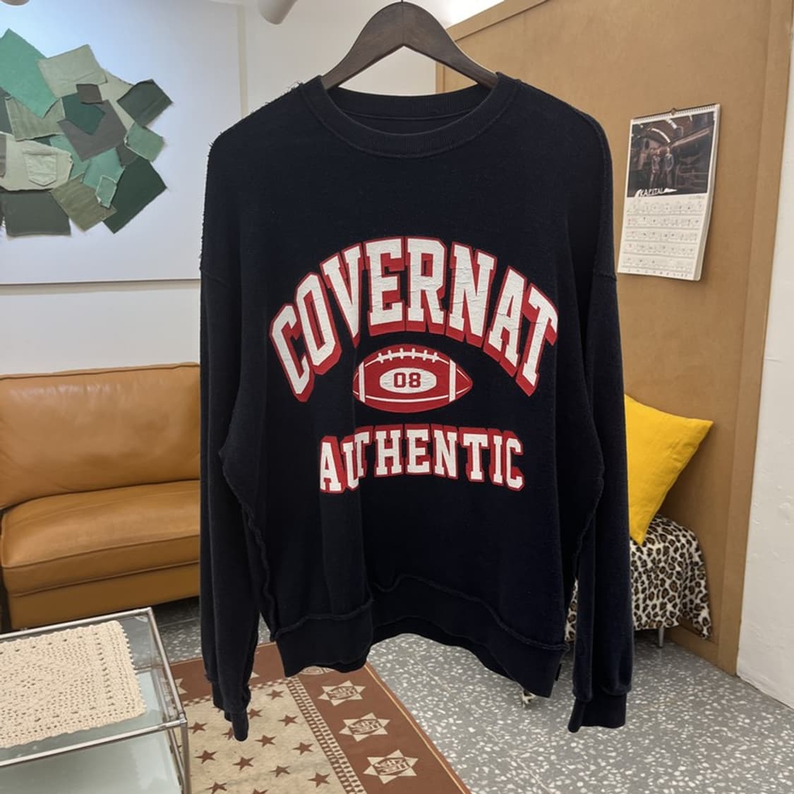 커버낫 아이비 리버스 올드스쿨 키치 빅로고 맨투맨 M C10422 상품이미지3