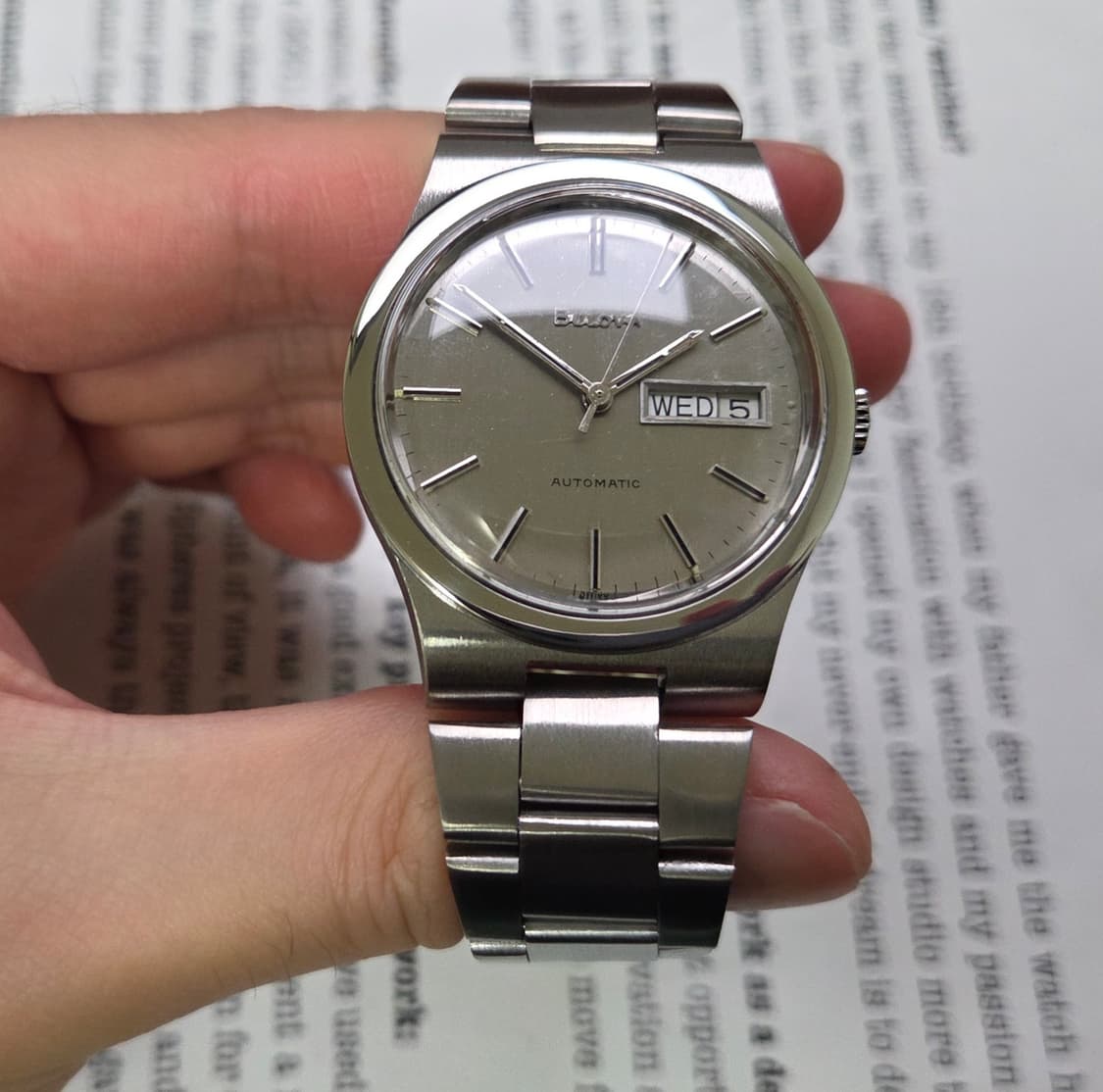 빈티지 부로바 데이데이트 실버다이얼 통줄 브레이슬릿 ver.
 상품이미지2