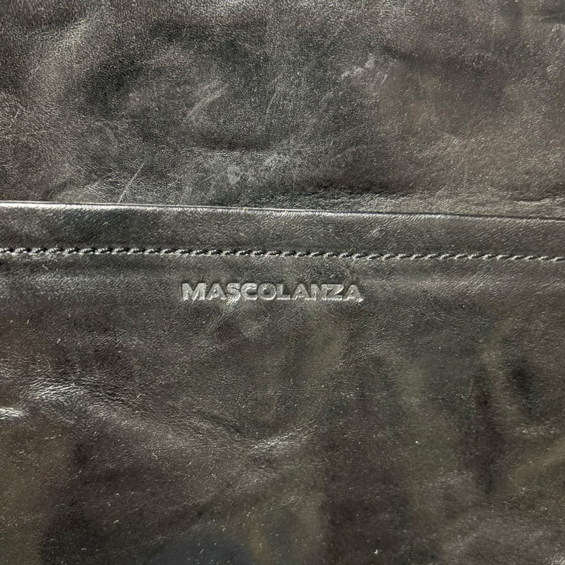 Mascolanza Black Leather Brief Bag 상품이미지8