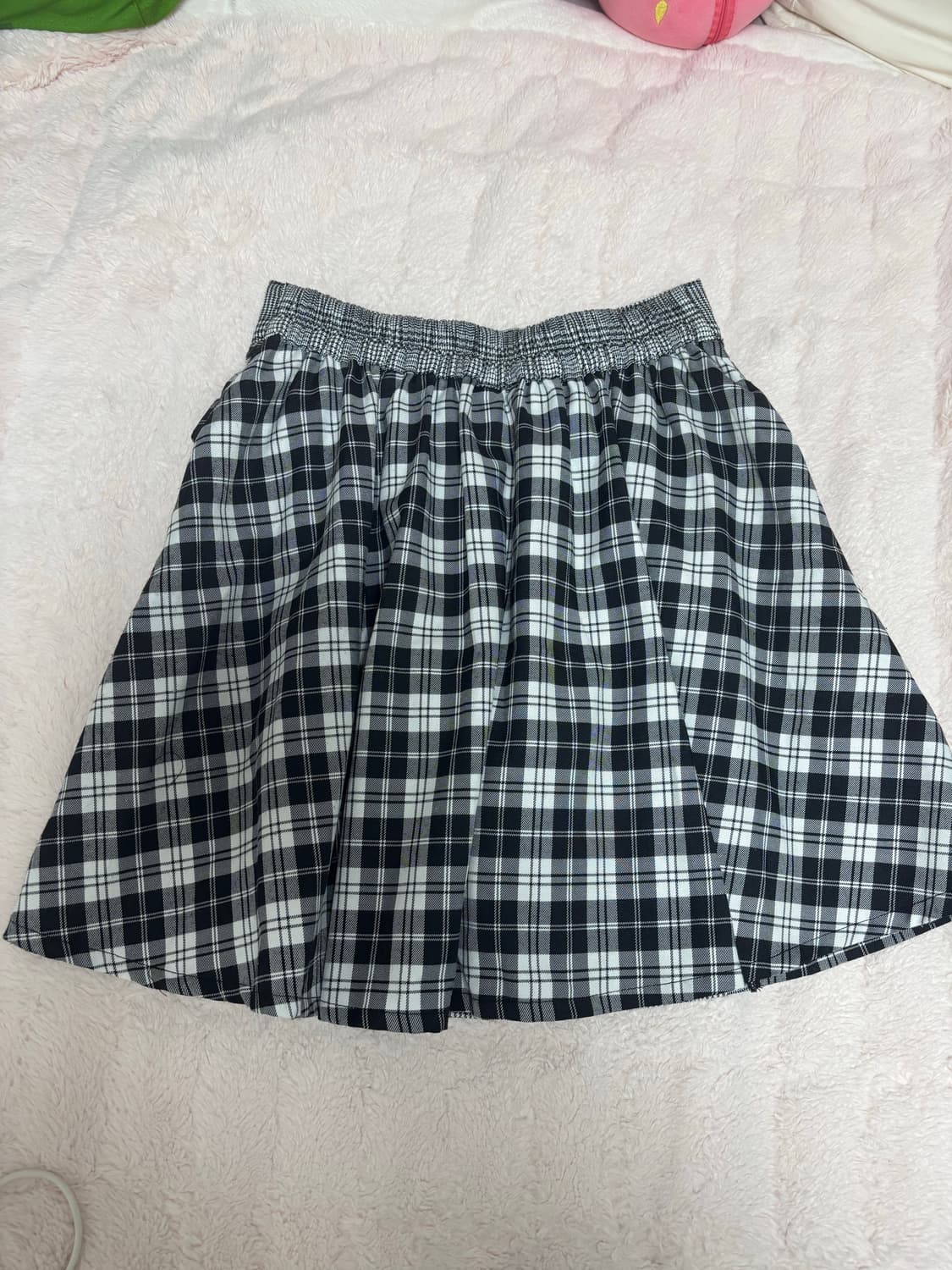 체크 밴딩 스커트 일본 빈티지 지뢰계 양산형 상품이미지2