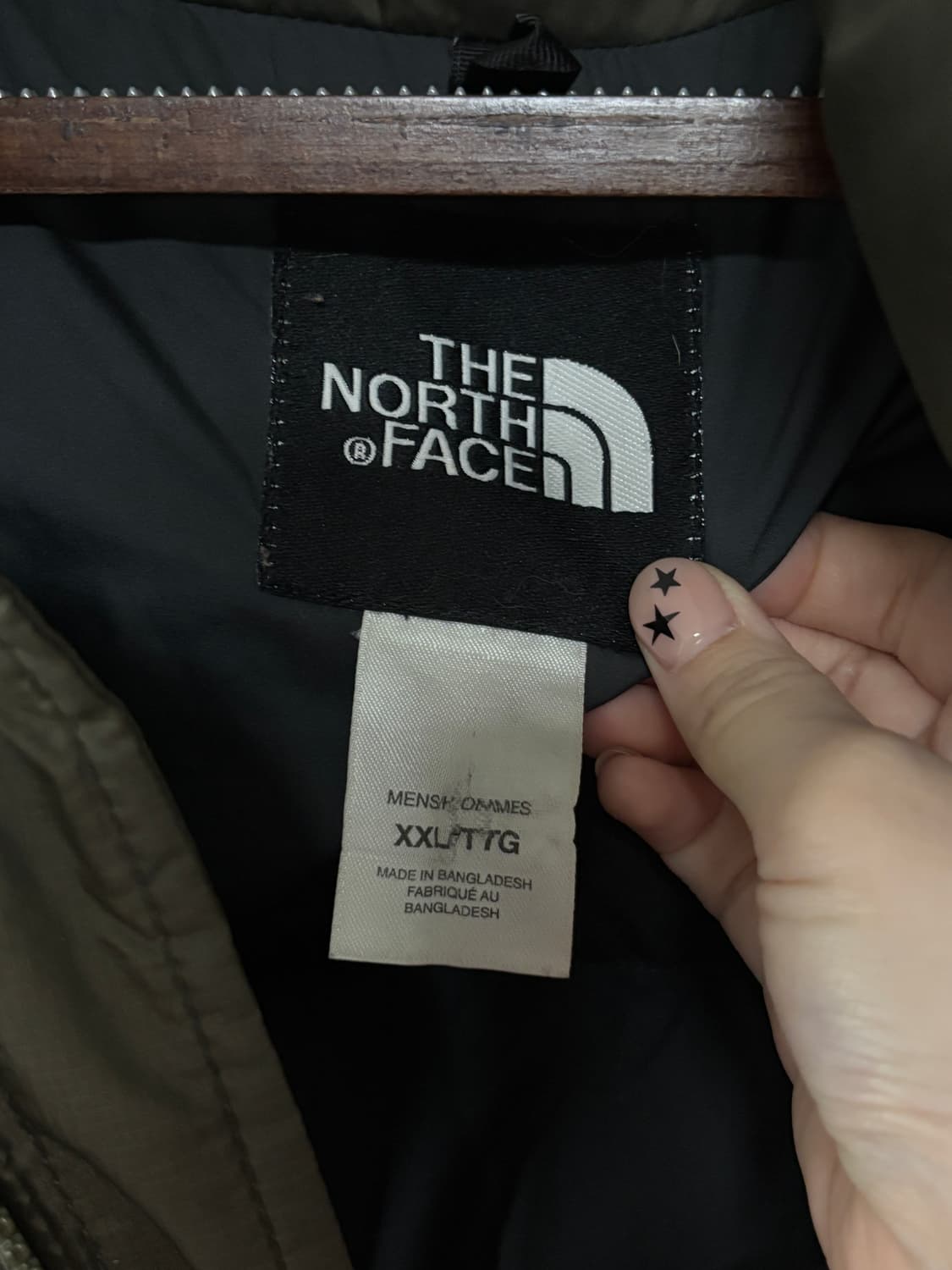 노스페이스 센터 로고 조끼 패딩 카키브라운 XXL 상품이미지6