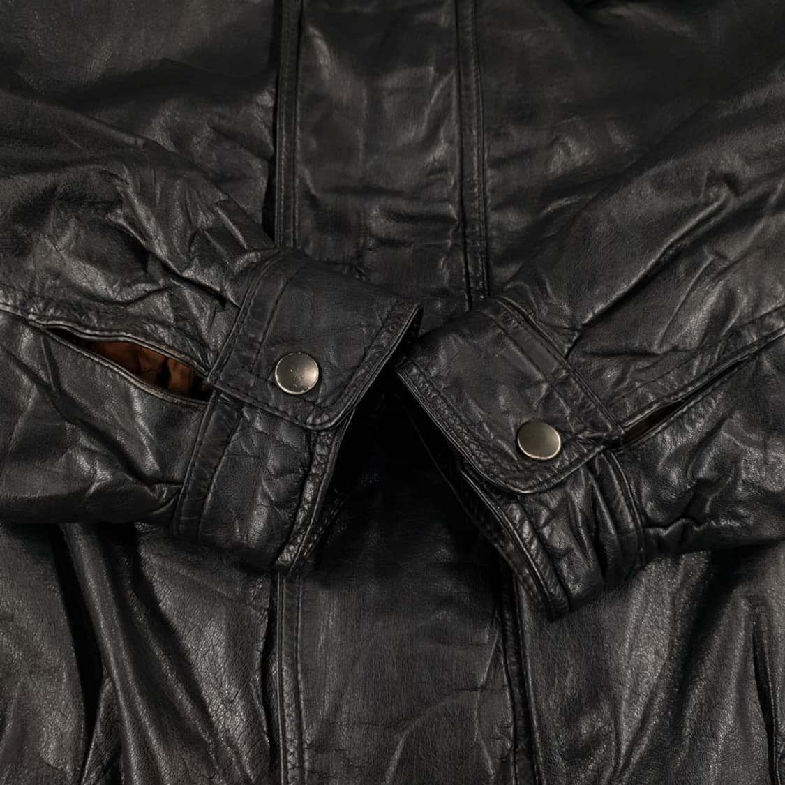 SUB URBAN 블랙 쓰리포켓 소가죽 가죽자켓 싱글자 상품이미지4