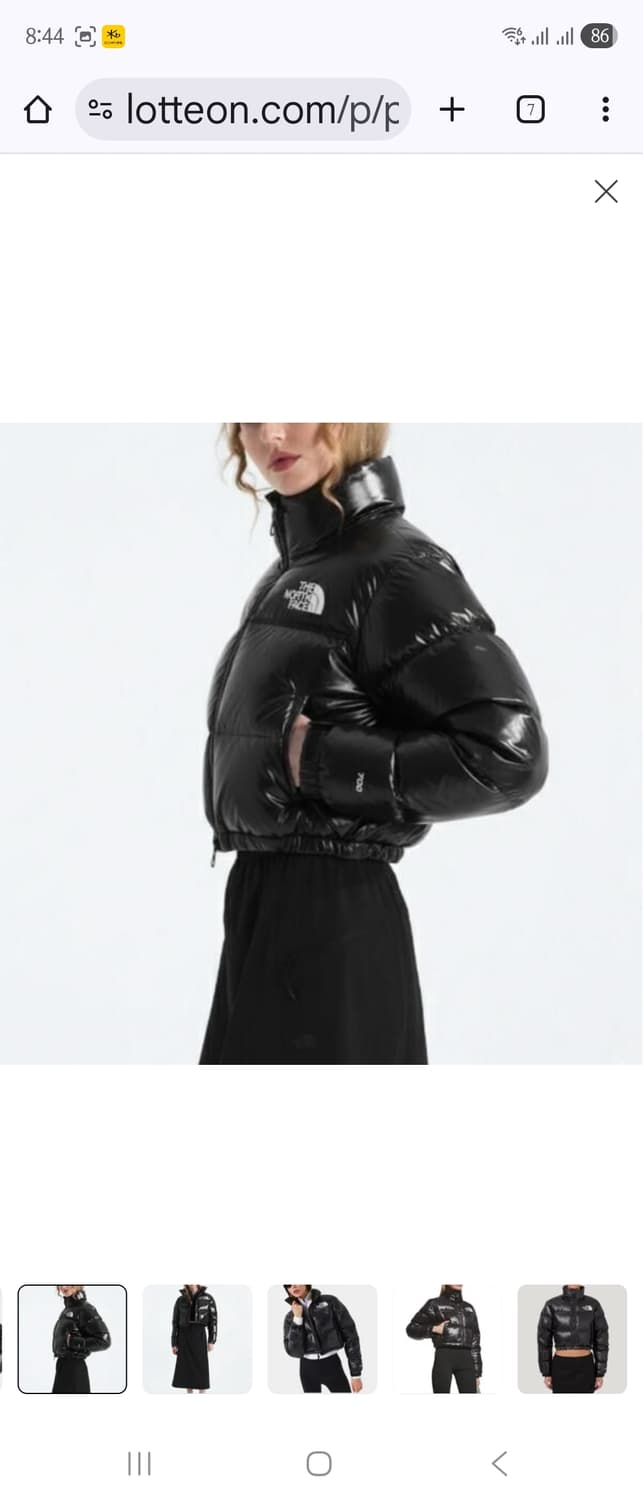 노스페이스 700 블랙 숏패딩 상품이미지1