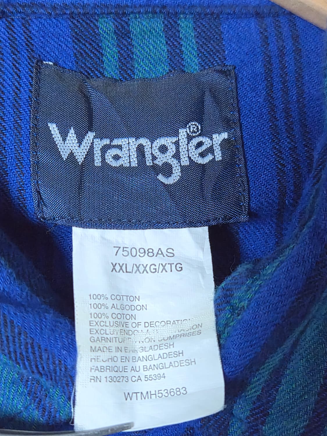 랭글러Wrangler 스트라이프 웨스턴 셔츠 2XL사이즈 - S343 상품이미지4