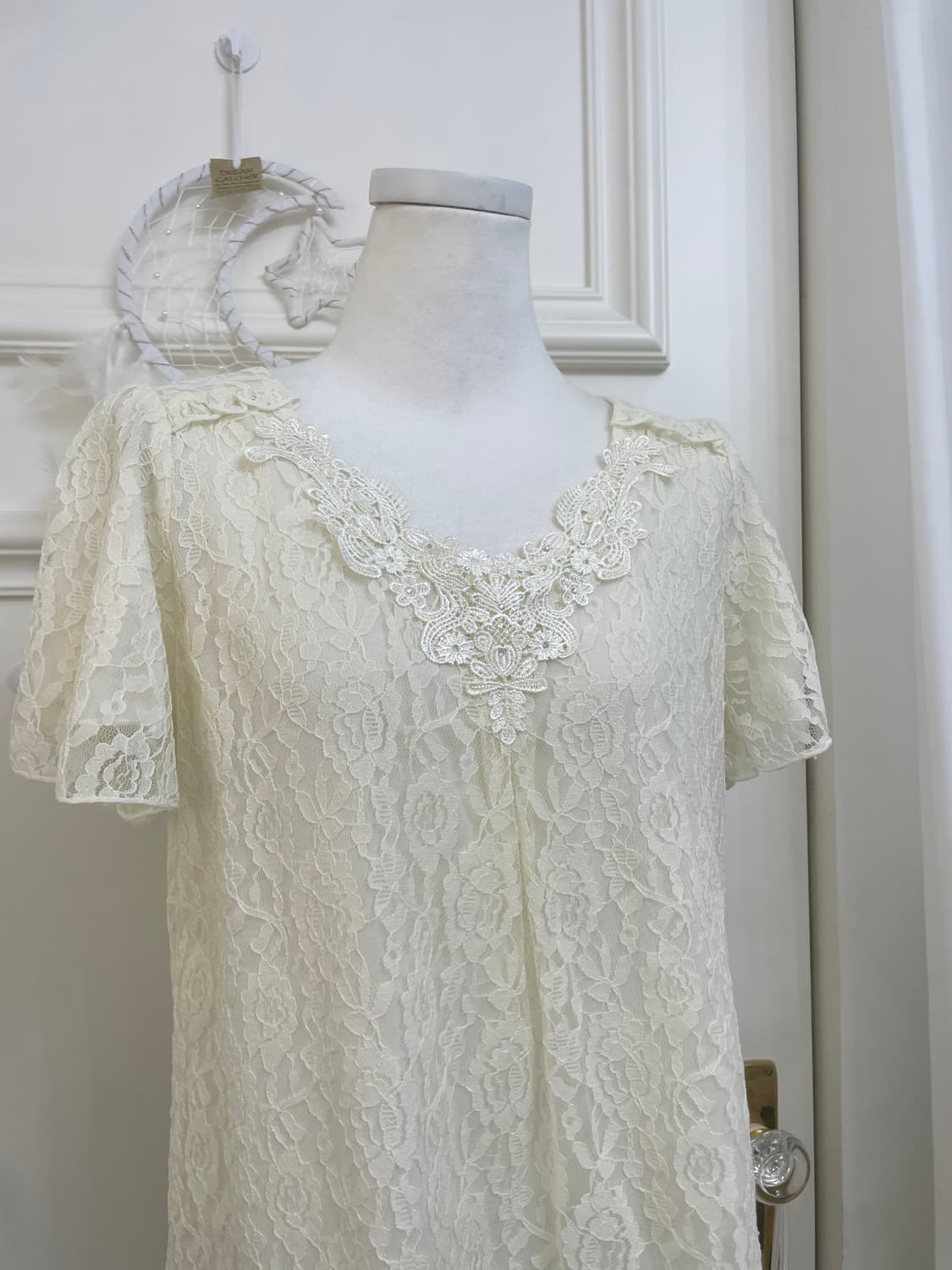 AXES FEMME ivory lace blouse(size-M 상품이미지5