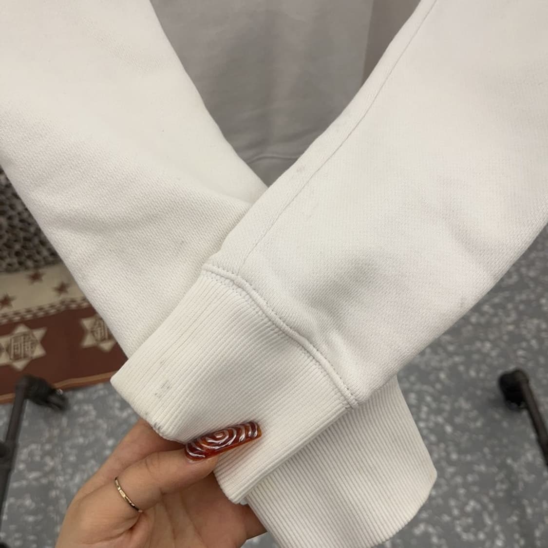 레드불 빈티지 모터사이클 레이싱 스웻 져지 집업 XS C09418 상품이미지6