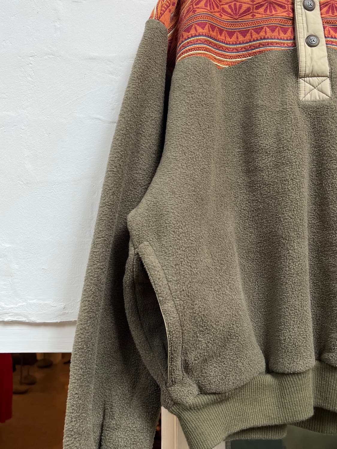 Millet 밀레 빈티지 오버핏 카라 플리스 상품이미지3