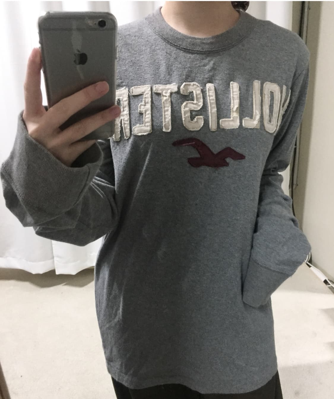 홀리스터 그레이 긴팔 롱슬리브리스 상품이미지1
