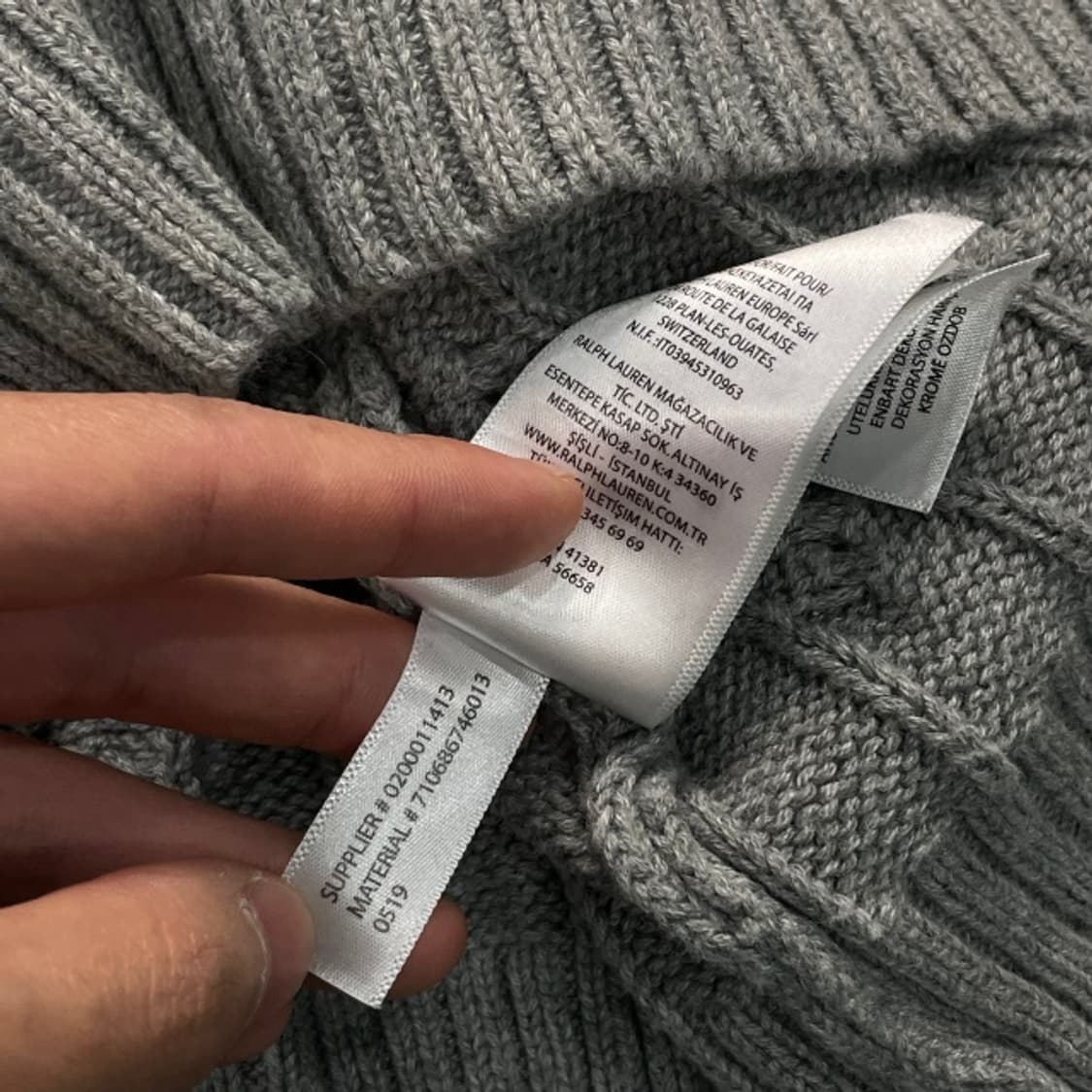 100 폴로 랄프로렌 꽈배기 니트 상품이미지4