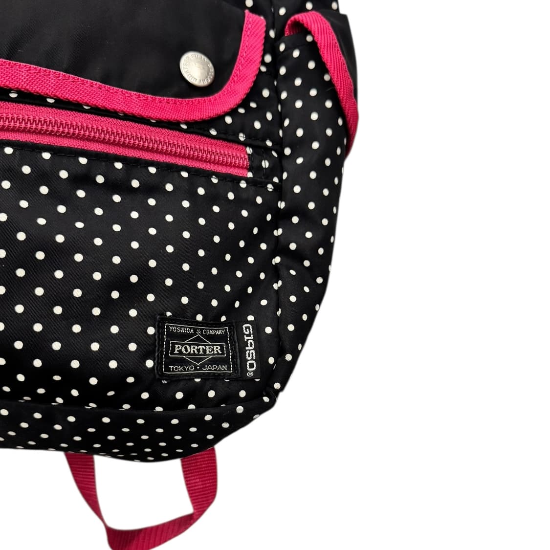 포터 x G1950 도트 데이팩 백팩 블랙/핑크 상품이미지3