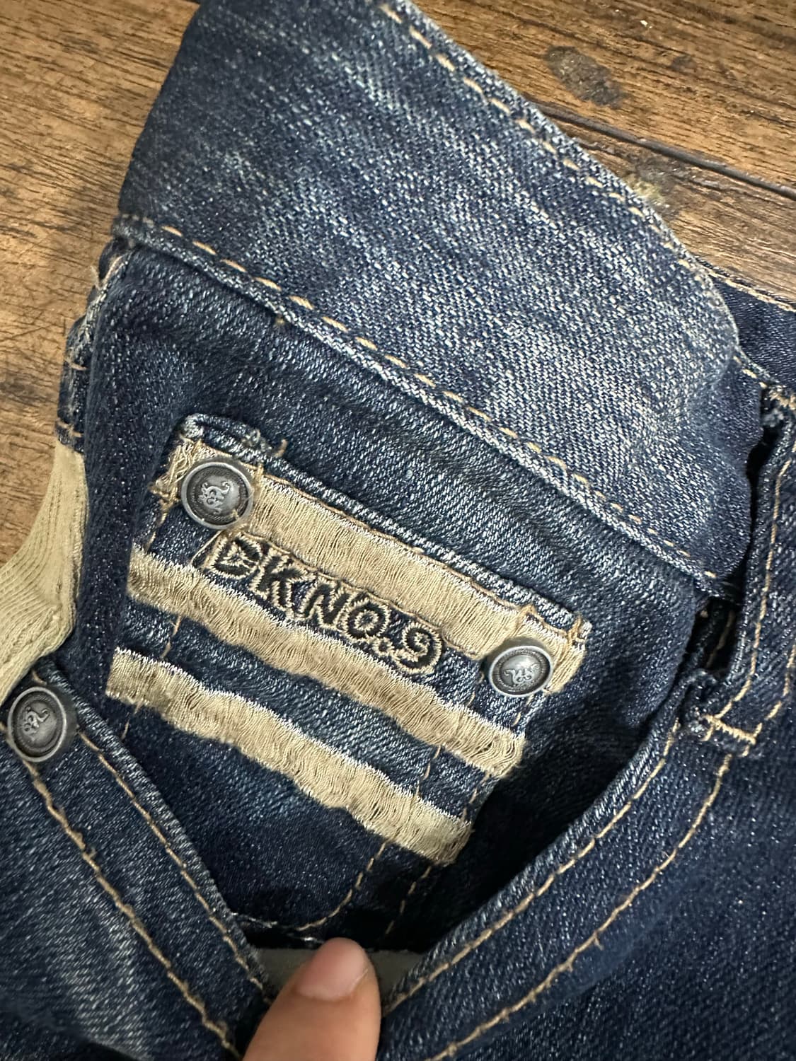 DKNO9DENIM 데님 청바지 스트라이프 포인트 30 상품이미지7