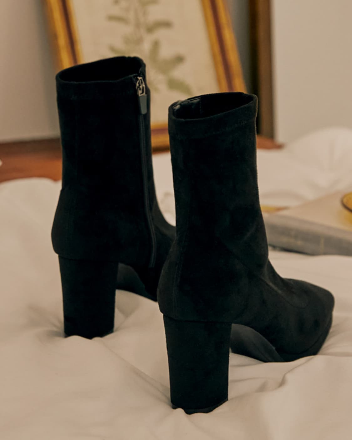 스웨이드 부츠 8cm 235 상품이미지2