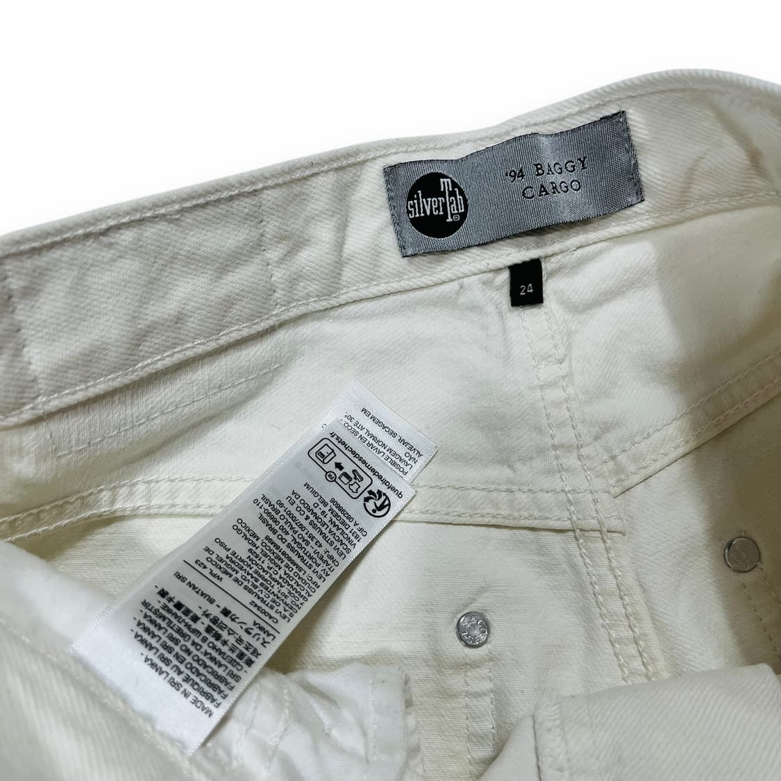 리바이스 실버탭 94 배기 화이트 카고 진 상품이미지5