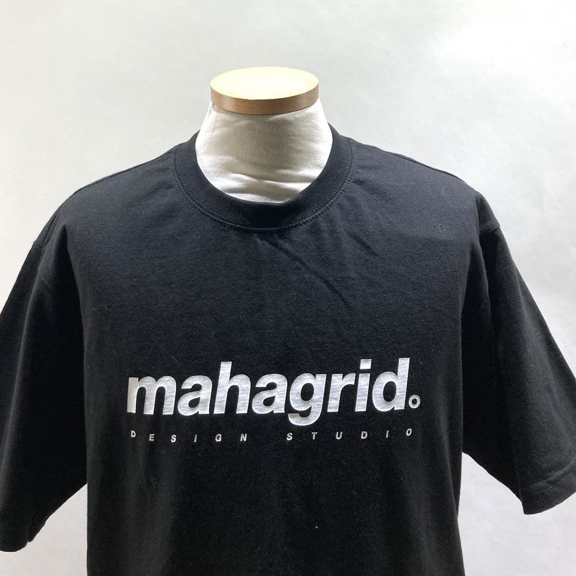 마하그리드 남성라운드반팔티셔츠 블랙 M  상품이미지2