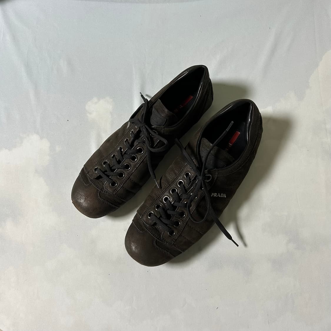 Prada sports leather sneakers 상품이미지1