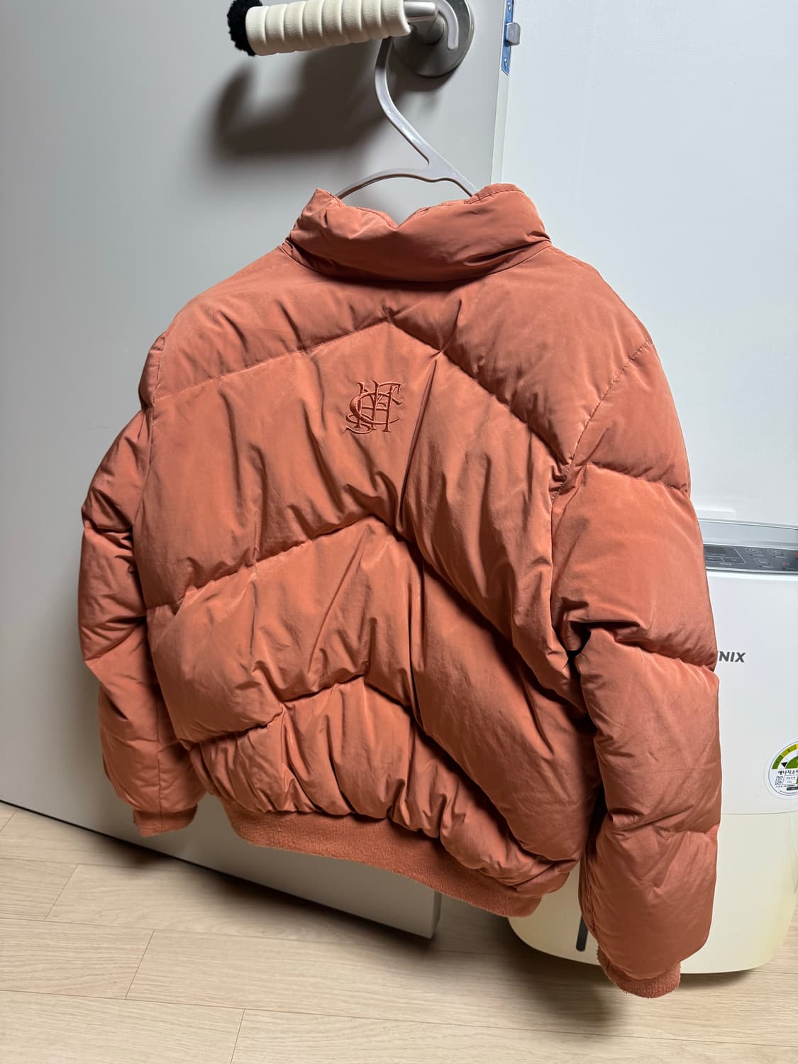 미스치프 숏패딩 코랄 S 상품이미지5