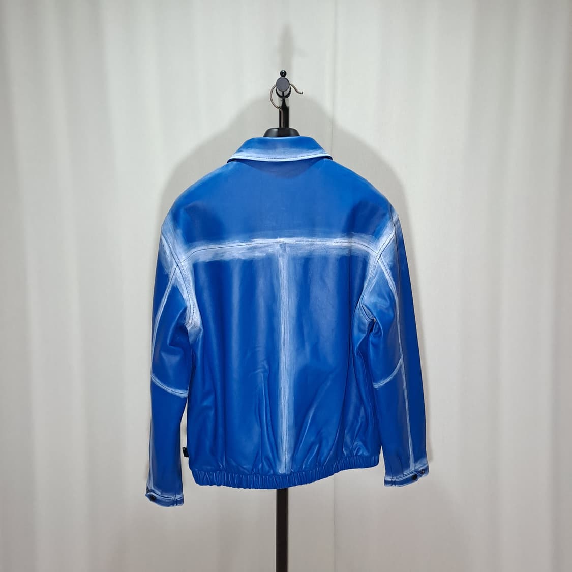 (새상품급) 레프트 오버핏 양가죽 블루종 B212 상품이미지5