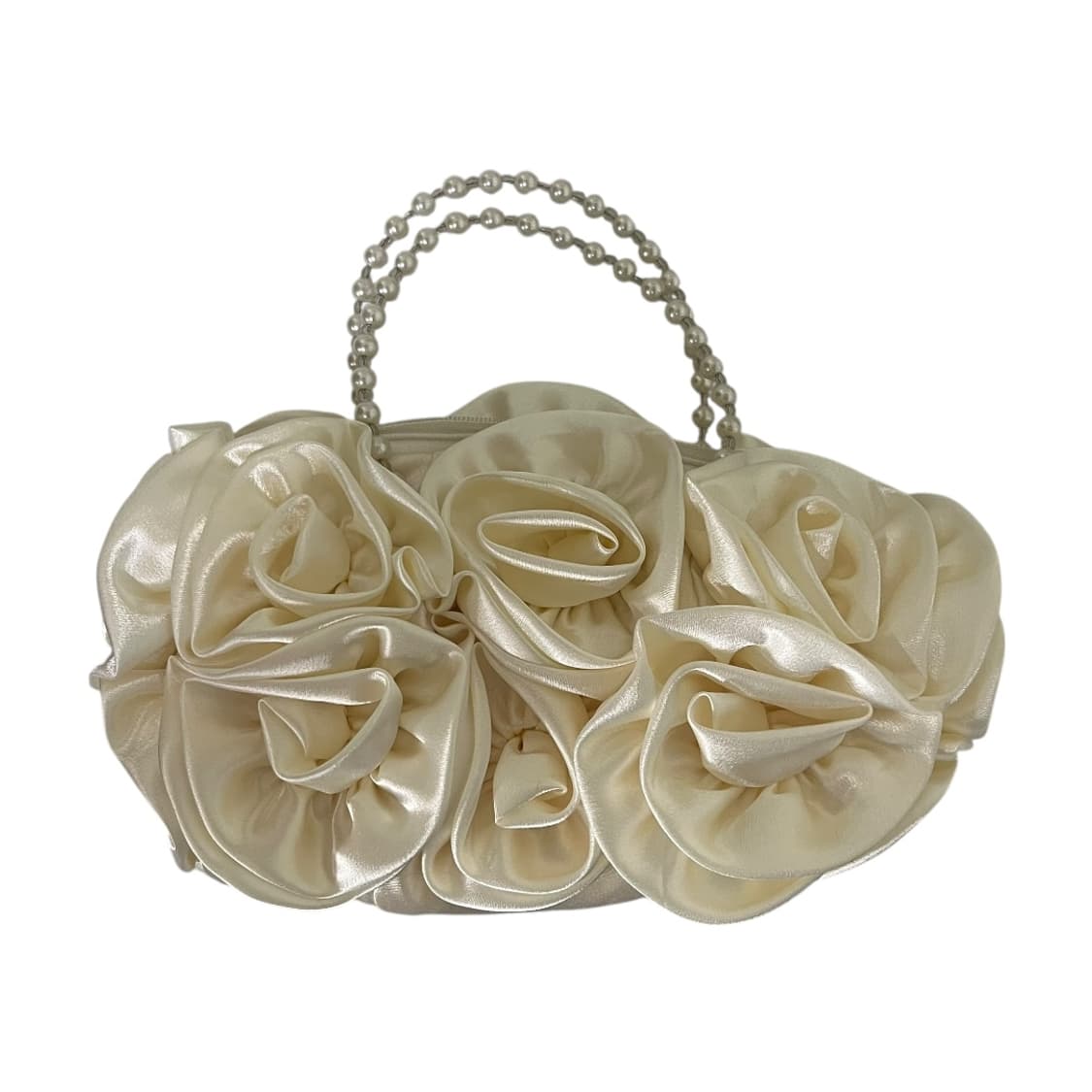 [JPN] 빈티지 재팬 핸드메이드 새틴 로즈 핸드백 상품이미지1