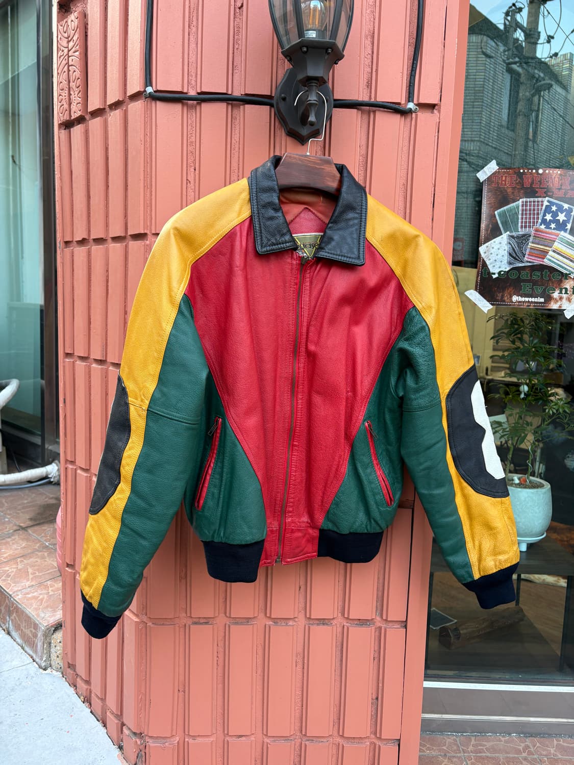 Vintage 올드스쿨 레더 자켓 상품이미지1