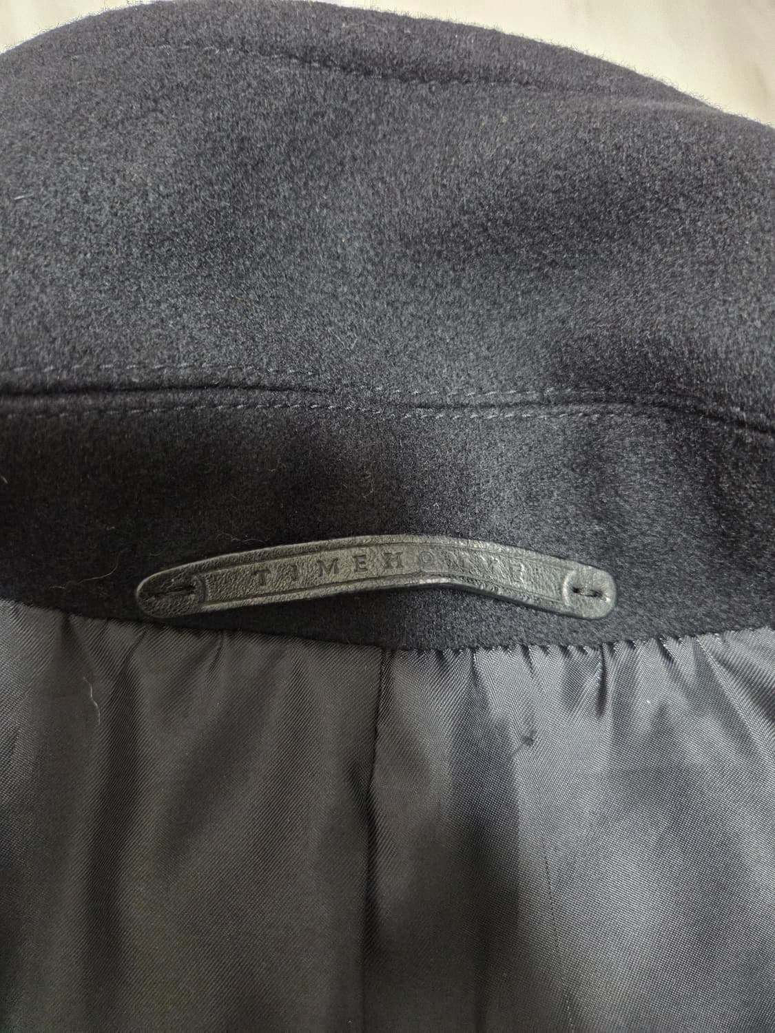 타임옴므 하이넥 싱글 코트 상품이미지6