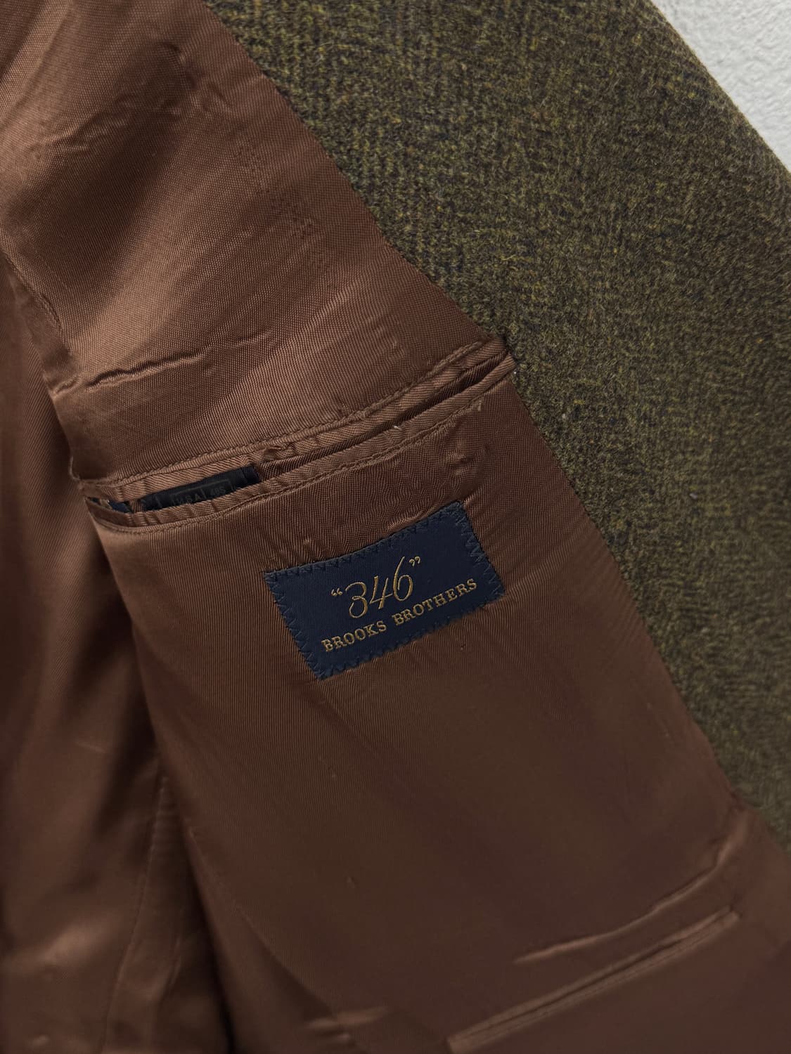 브룩스 브라더스 울 헤링본 자켓(O35) 상품이미지3