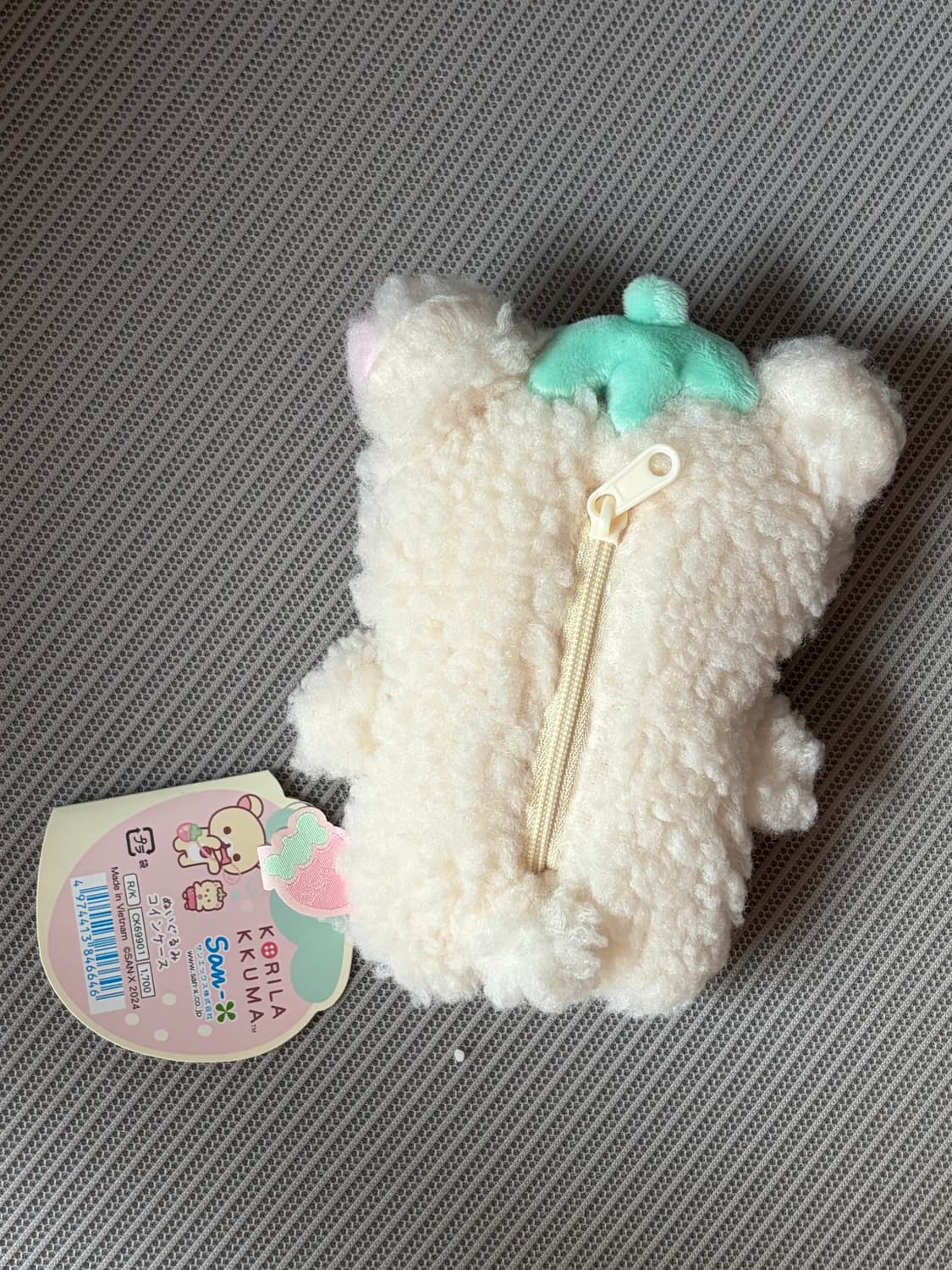 코리락쿠마 스트로베리 플러시 딸기 코인 케이스 동전지갑 파우치 상품이미지2