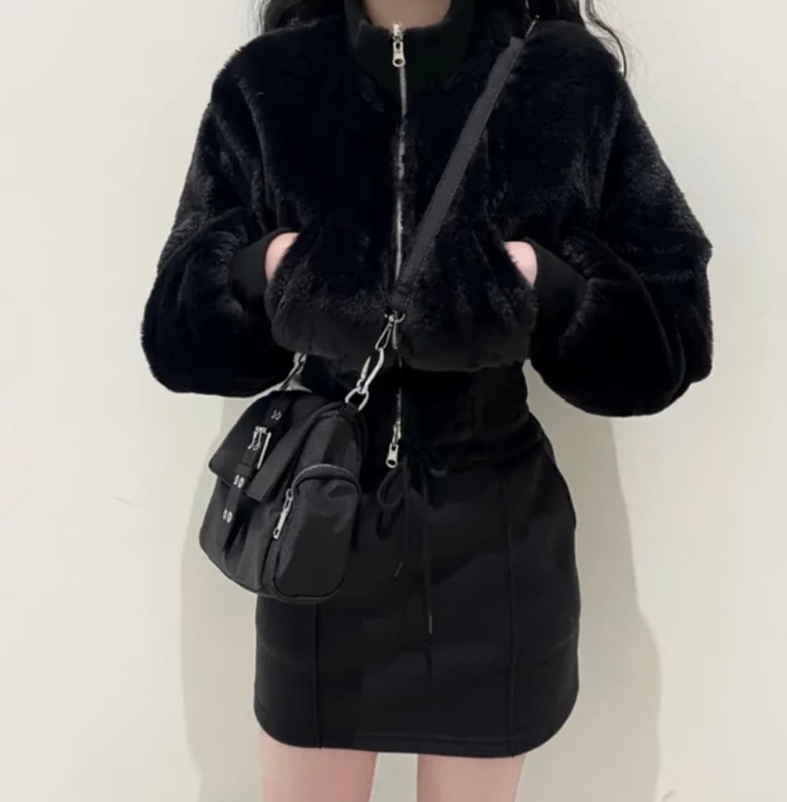 리버시블 퍼 숏 항공점퍼 투웨이 상품이미지2