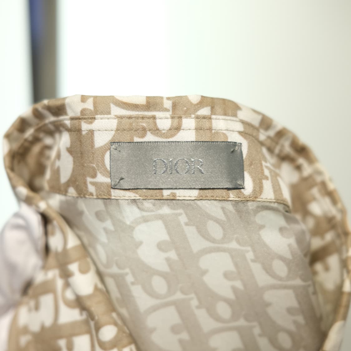 디올 오블리크 실크 반소매(반팔) 셔츠 상품이미지3