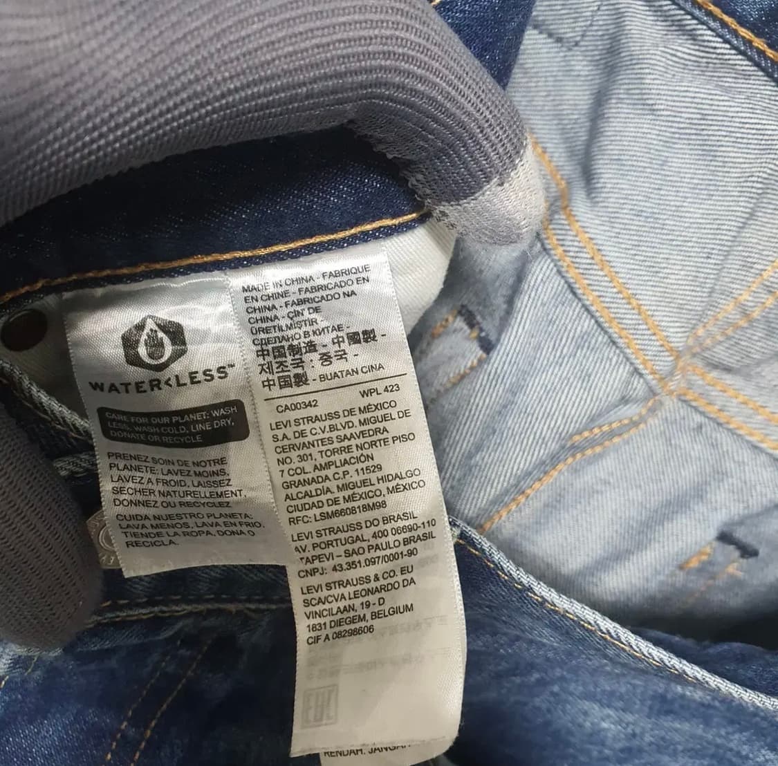 D139 리바이스 501 남성 셀비지 진 데님바지 32 상품이미지6