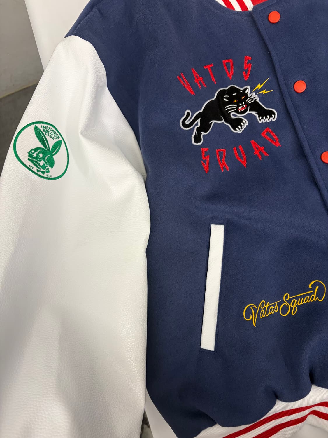 [L] STIGMA스티그마 오버핏 바시티 자켓 네이비 상품이미지3