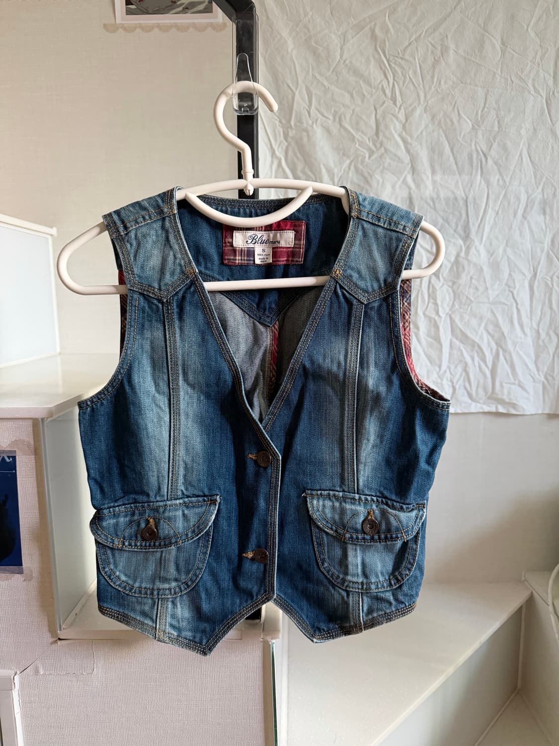 데님 베스트 자켓 상품이미지1