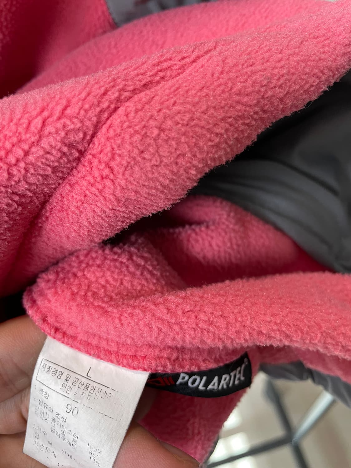 (90) 노스페이스 핑크 플리스 후리스 자켓 상품이미지5
