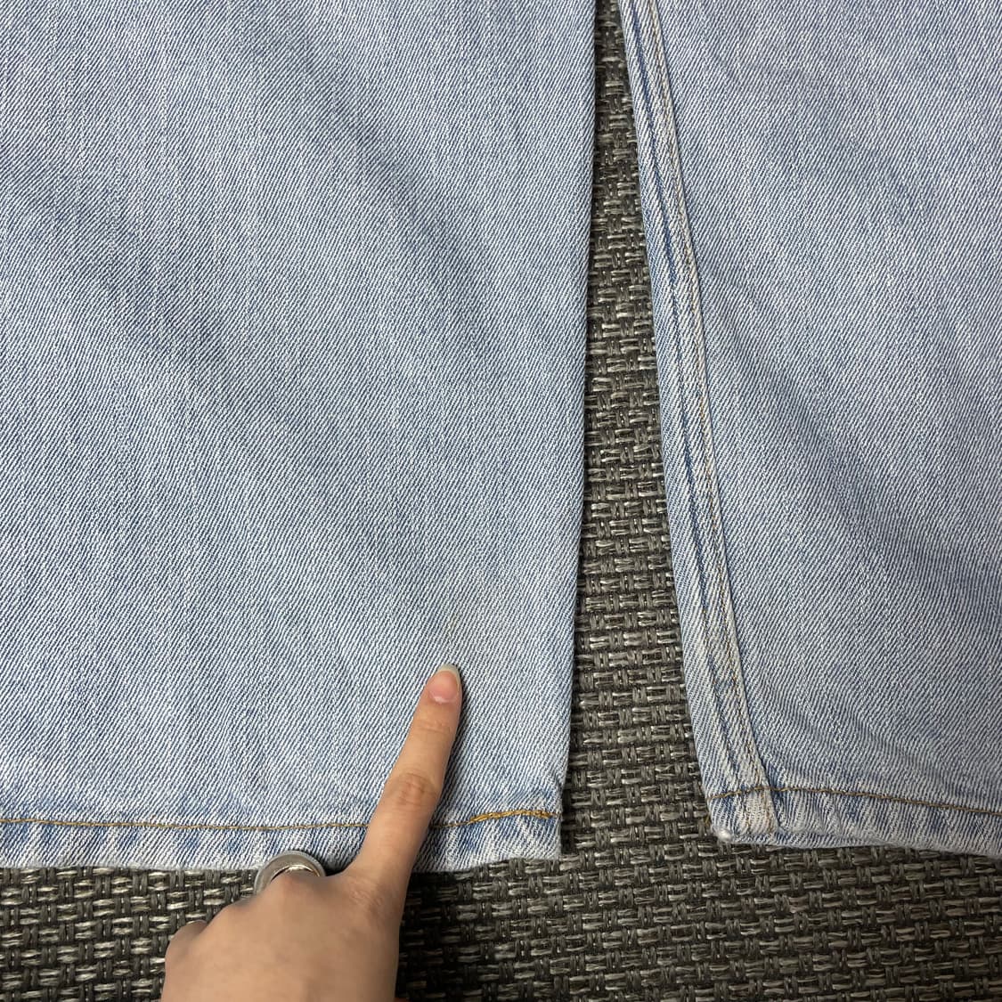 (34) 리바이스 550 34X30 연청 데님 팬츠 상품이미지5