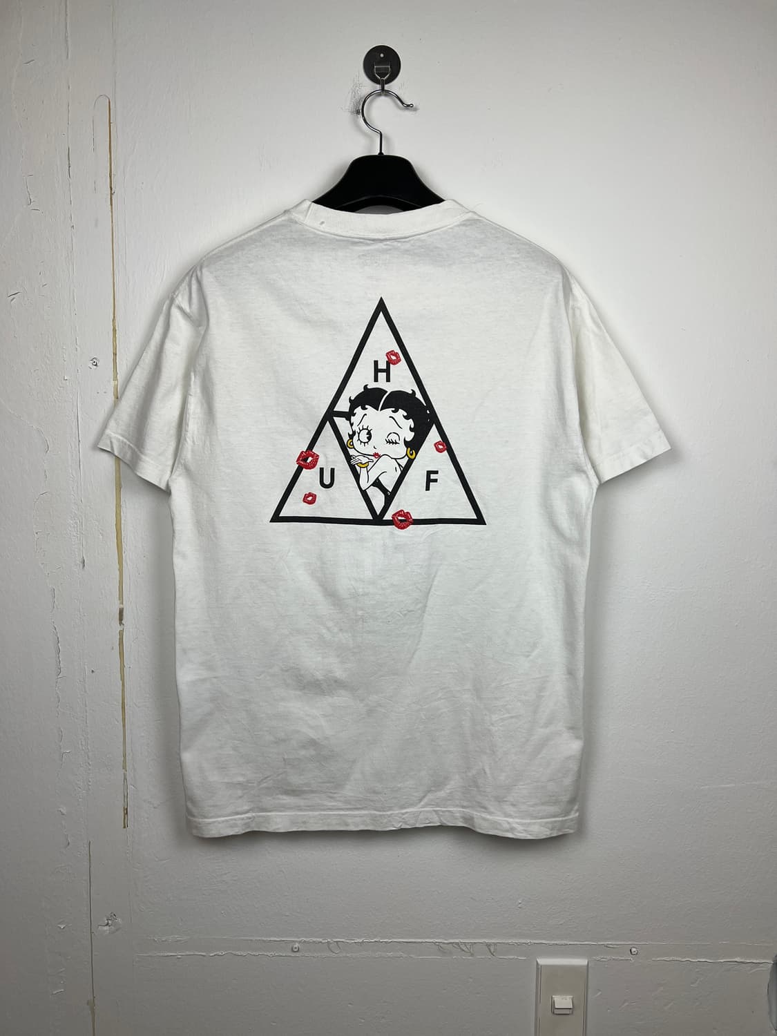 HUF 베티붑 콜라보 화이트 반팔 티셔츠 L 상품이미지2