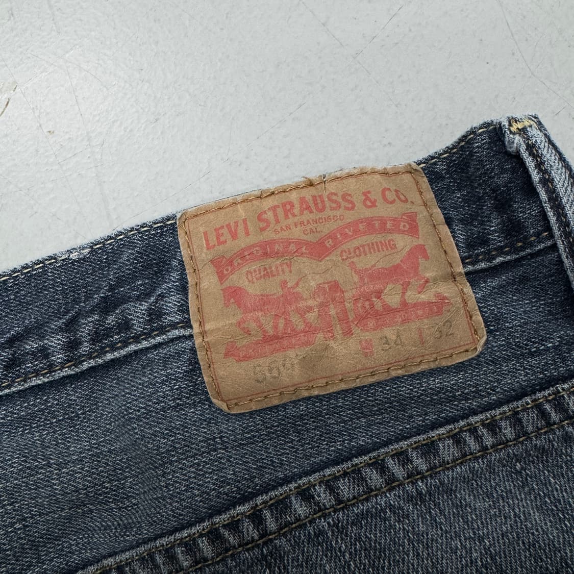 리바이스 569 새깅 워싱 와이드 스케이터 데님팬츠 상품이미지7