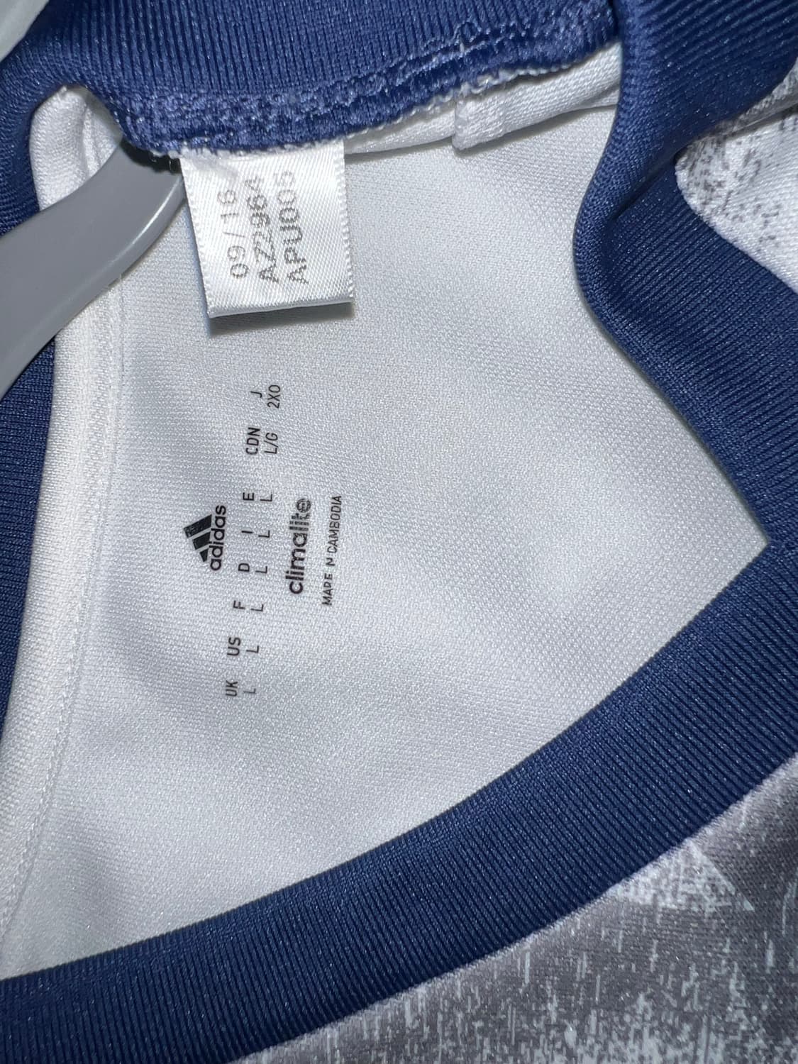 16-17 레알 마드리드 프리매치 지급용 긴팔 상품이미지5