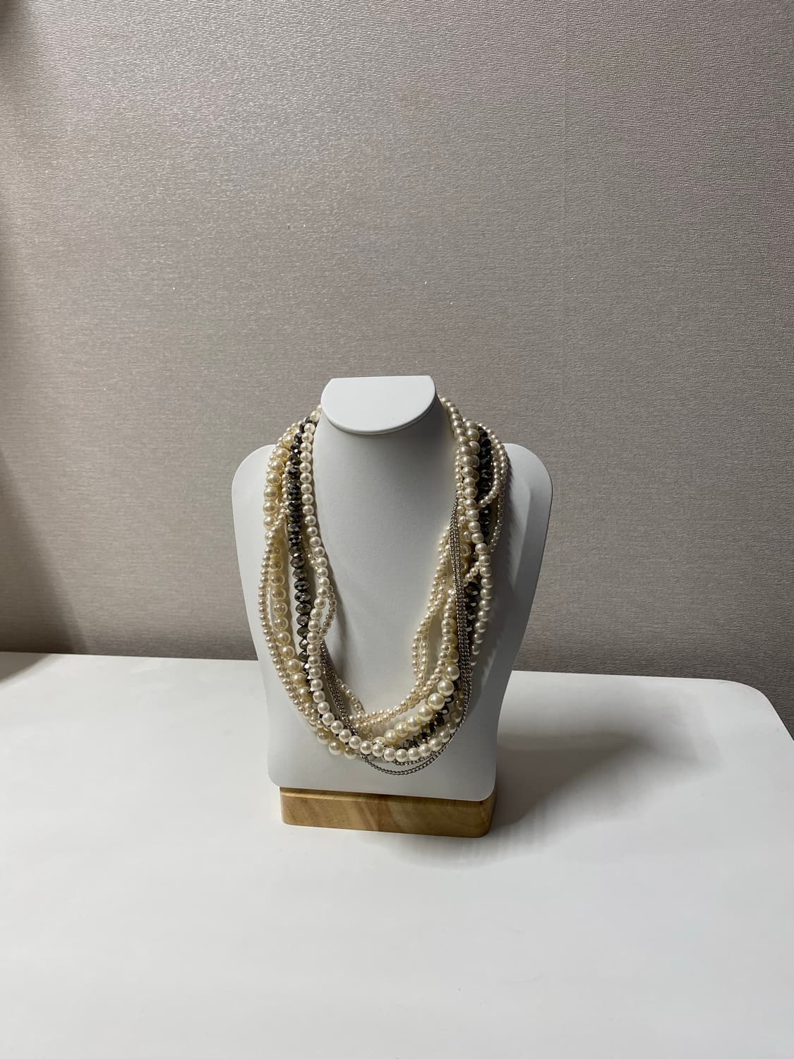 진주 레이어드 목걸이 빈티지 상품이미지1