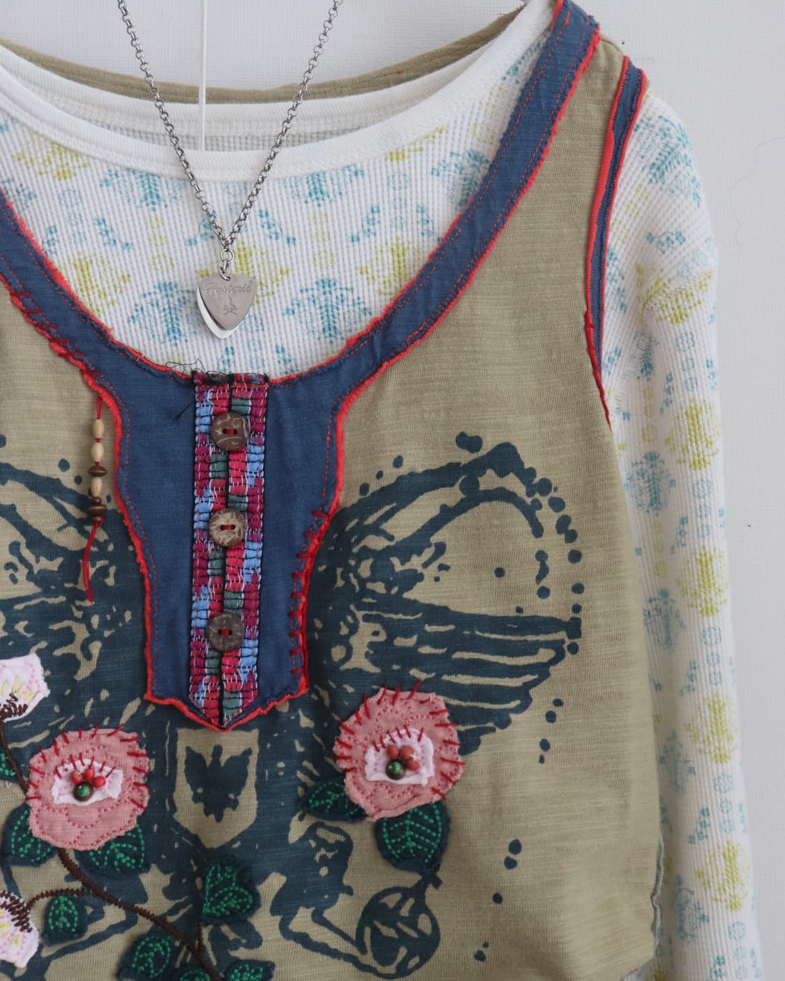 [Lilicoy] Butterfly Patchwork Tank Top 상품이미지8