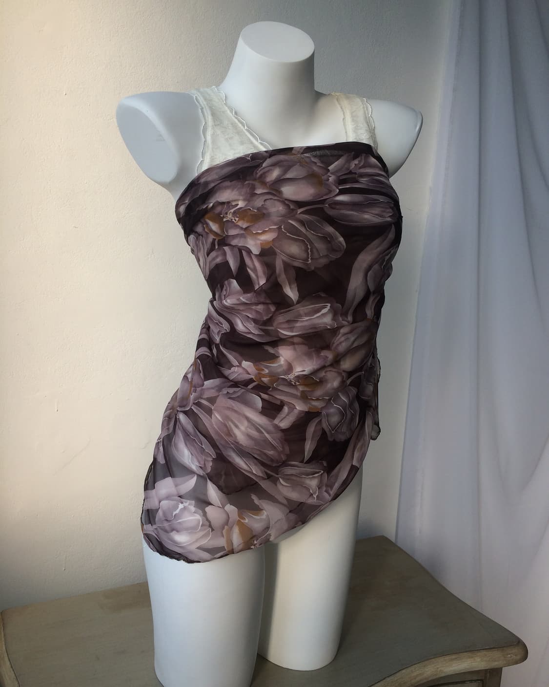 flower pattern scarf 상품이미지1