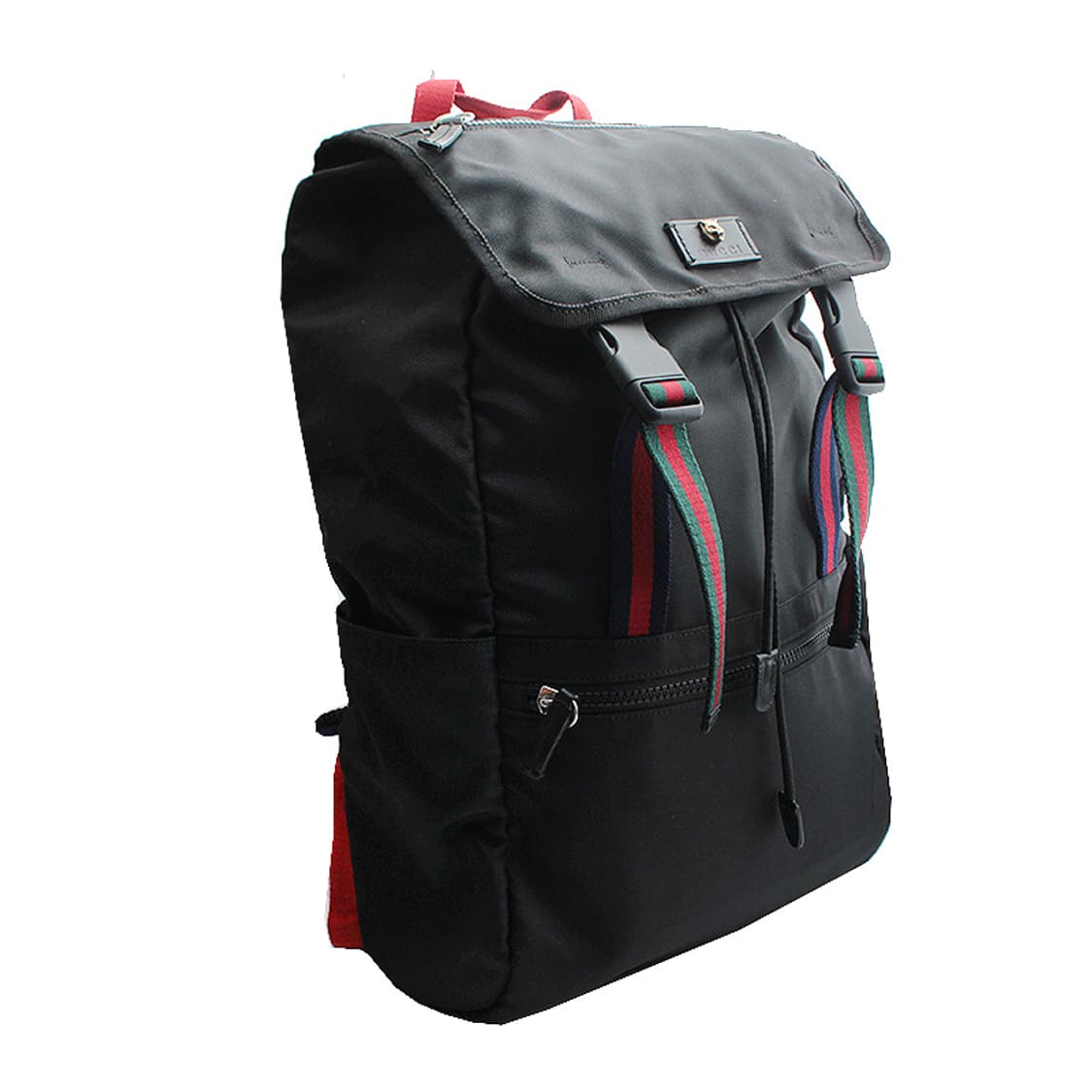 구찌 블랙 테크노 캔버스 타이거헤드 백팩 (450982) 상품이미지2