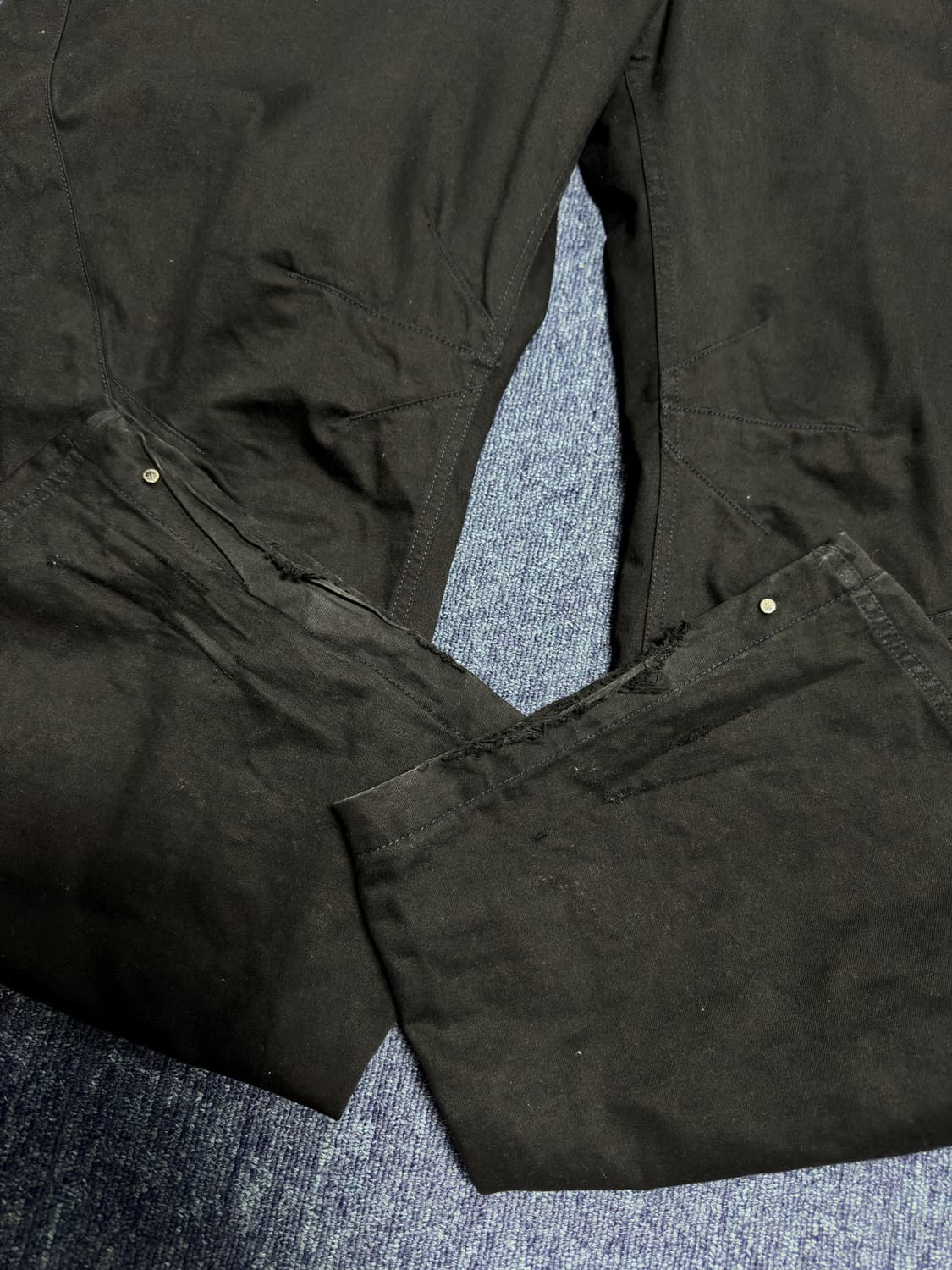 [4] 아르반 트리플 리프 커브드 팬츠 트리플 블랙 상품이미지3