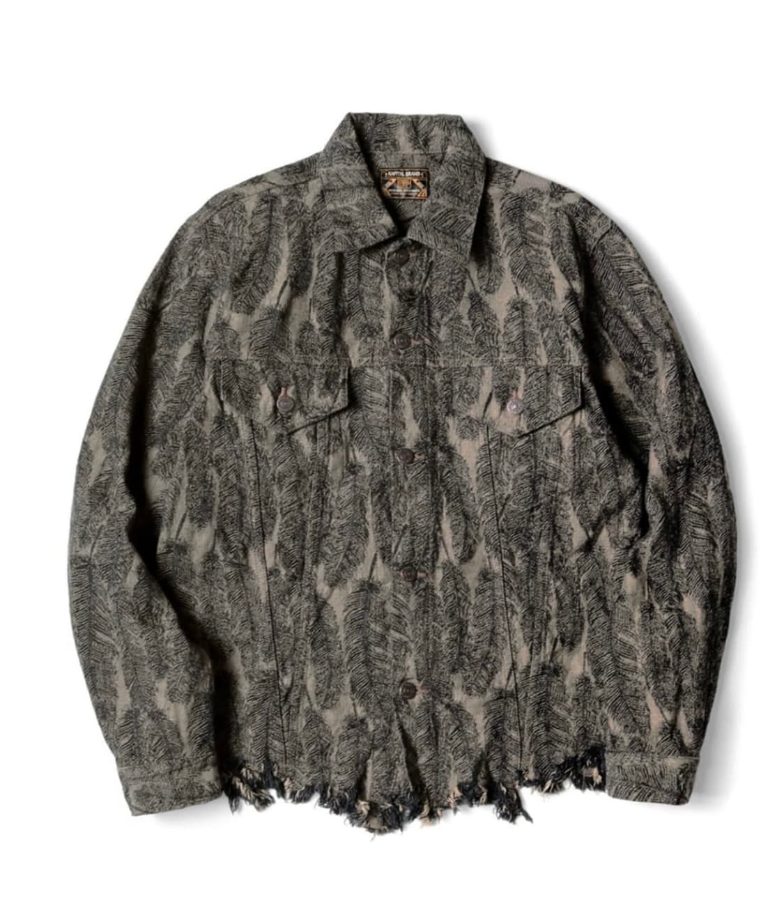 [3]kapital 캐피탈 페더 자켓 블랙베이지 상품이미지1