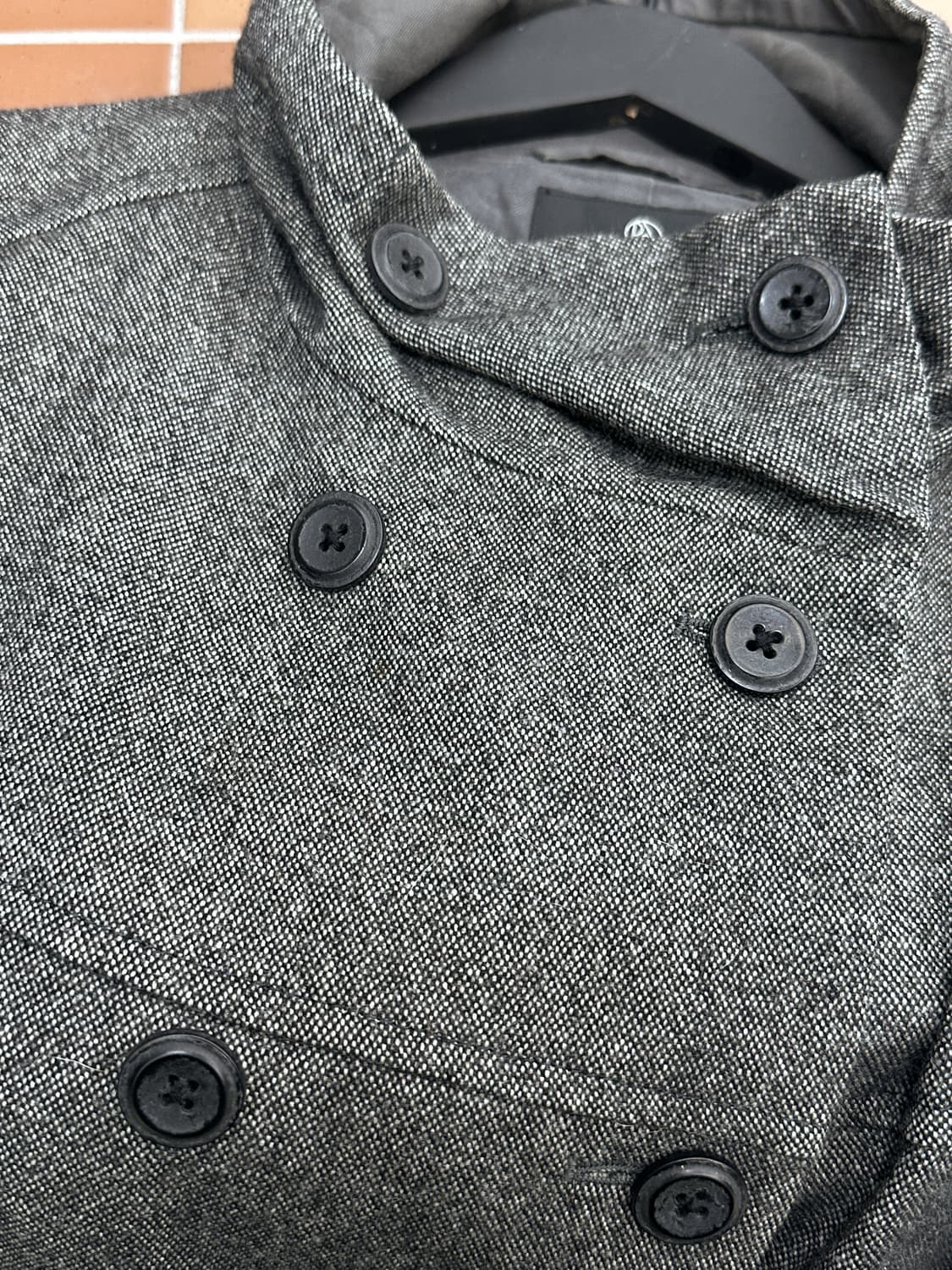 charcoal cowl neck jacket 상품이미지6