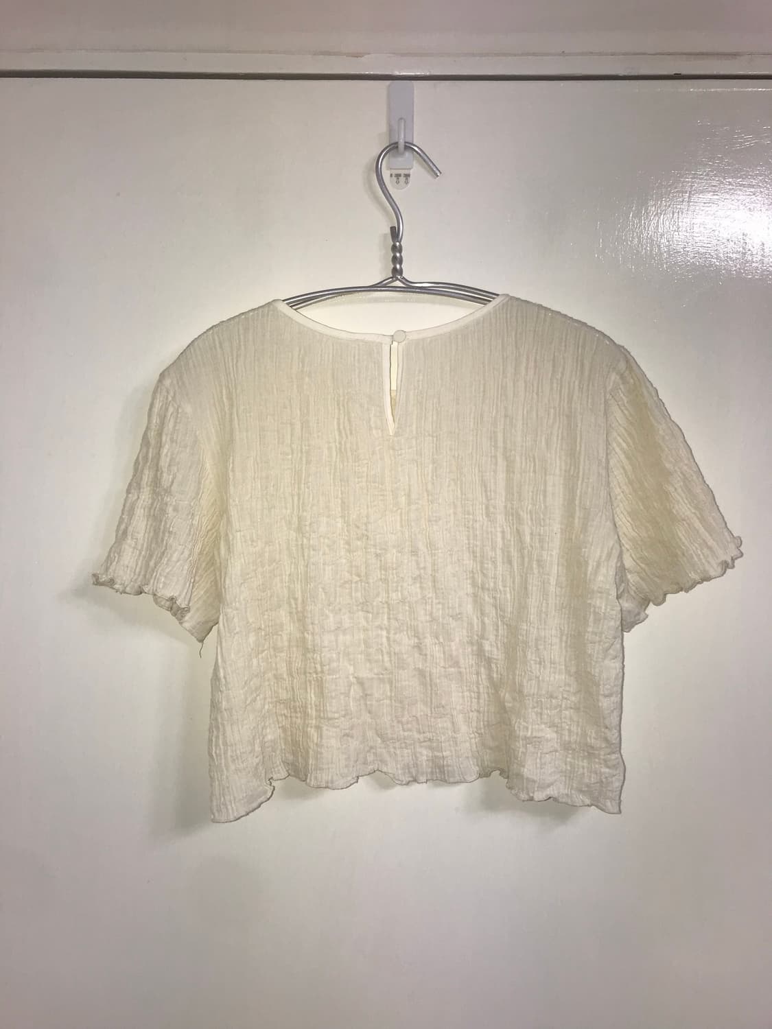 LOA Wrinkle Fabric Short Blouse 상품이미지5