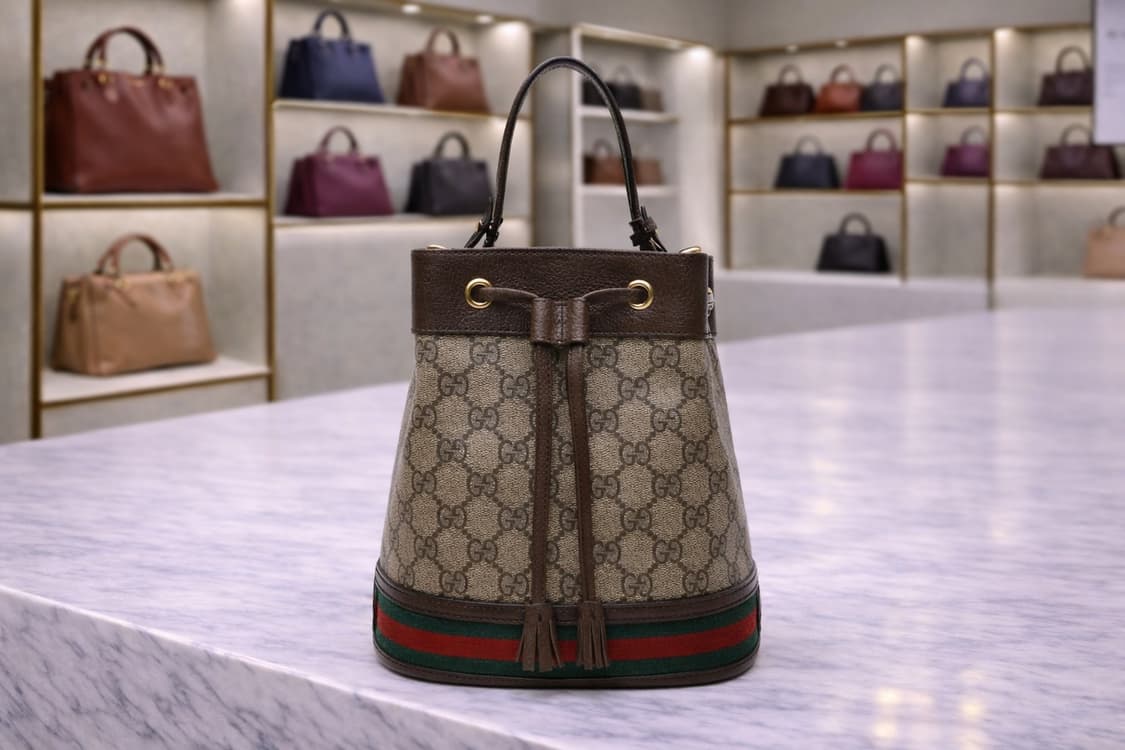 [A급] 구찌 오피디아 GG 수프림 캔버스 버킷백 스몰 판매합니다!!! 상품이미지1