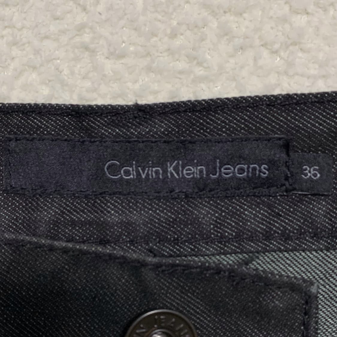 [표기 36, 실측 39] 캘빈 클라인 루즈 스트레이트핏 데님팬츠 상품이미지5