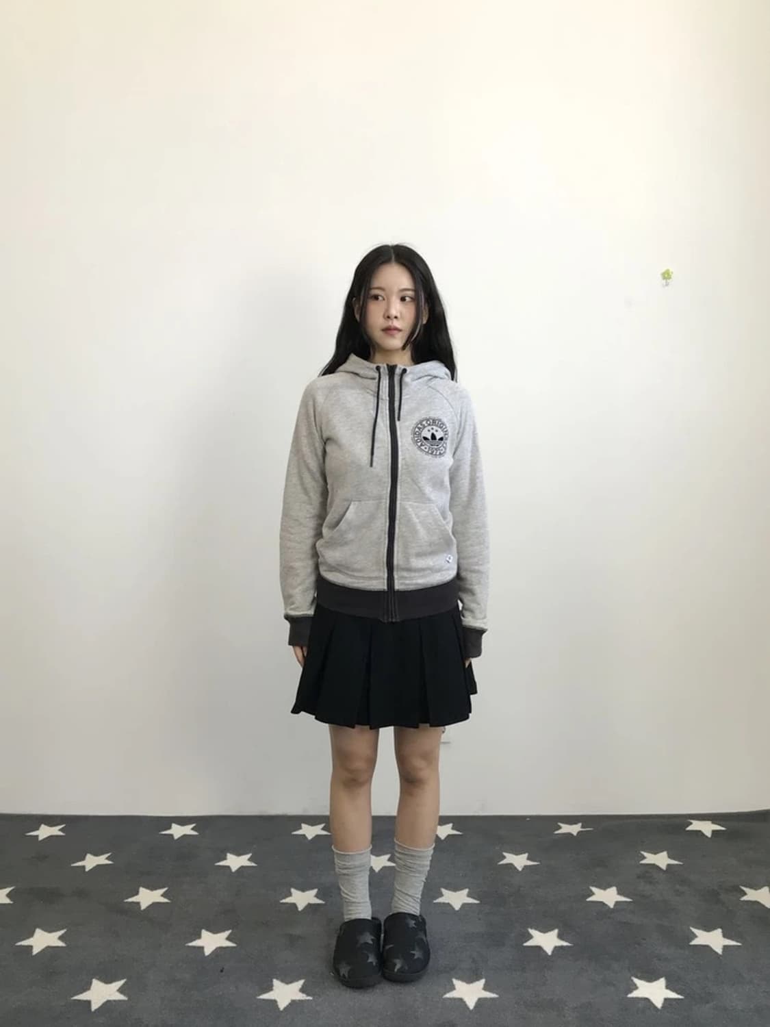 Adidas Trefoil Zip Hoodie Grey 상품이미지1